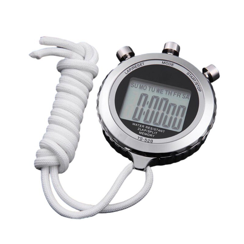 Metal Digital Timer Chronograph Stopwatch Sports Counter Waterproof Stopwatch US