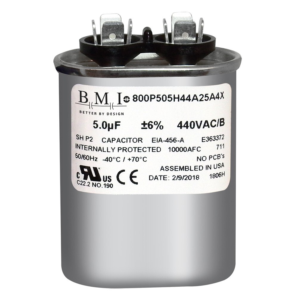 USA Replacement for Carrier Totaline P291-0504 Oval Run Capacitor 440 Volt 5 MFD