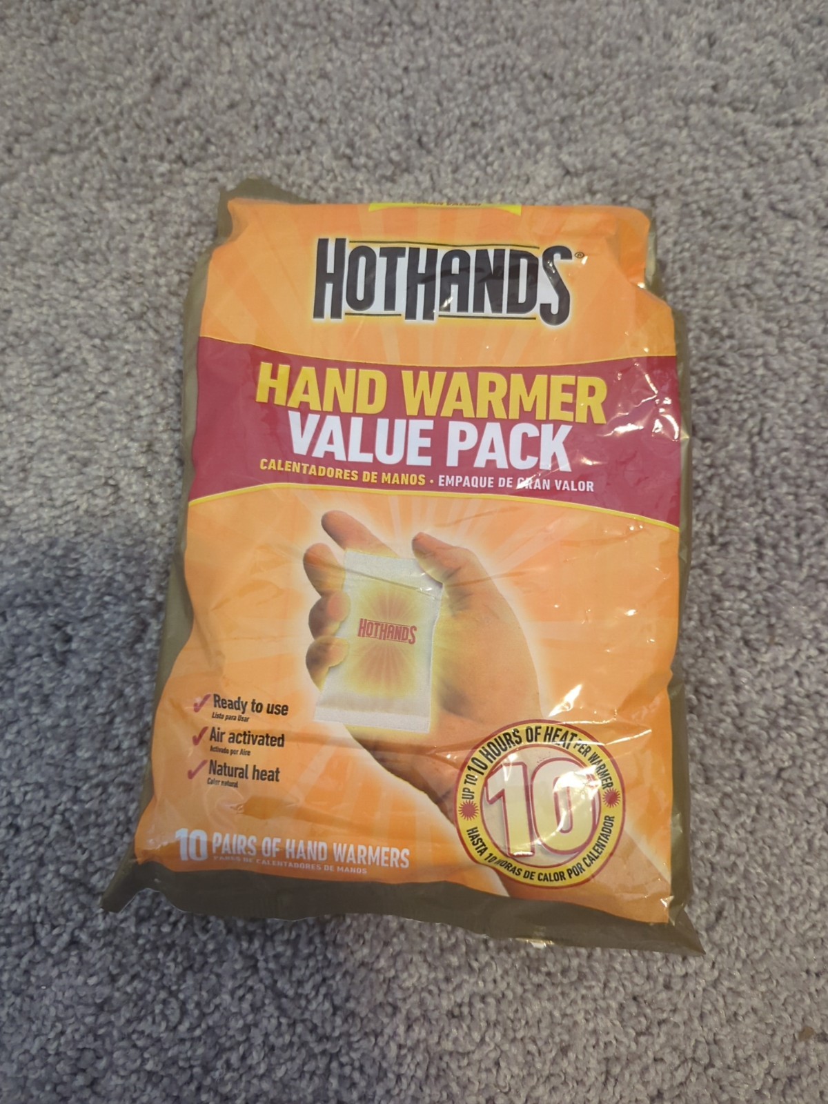 HotHands Hand Warmer Value Pack, 10 Count (Pack of 1) Exp 06/27