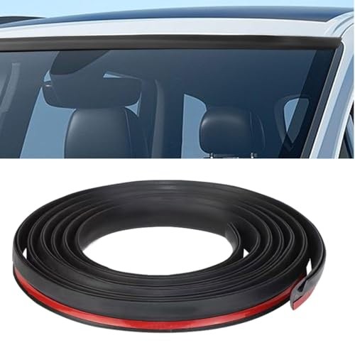Rubber Seal Strip for Car Front Windshield, 1.7M/ 5.6Ft Cuttable Windshield