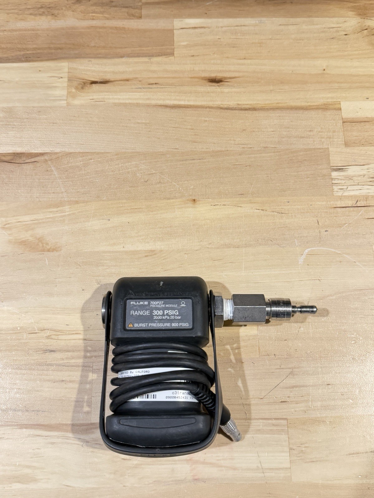 FLUKE 700P27 PRESSURE MODULE 300PSIG 2000KPA 20 BAR (TESTED) SHIPS FAST
