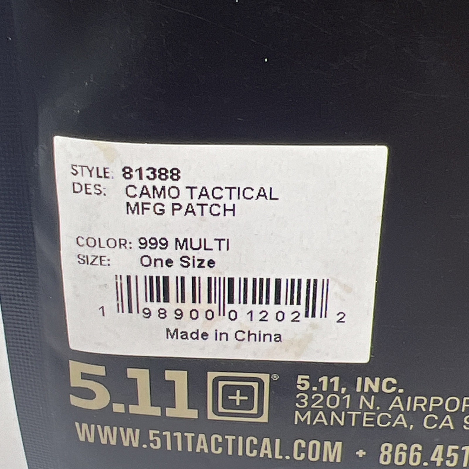 5.11 Tactical Camo Diamond Patch
