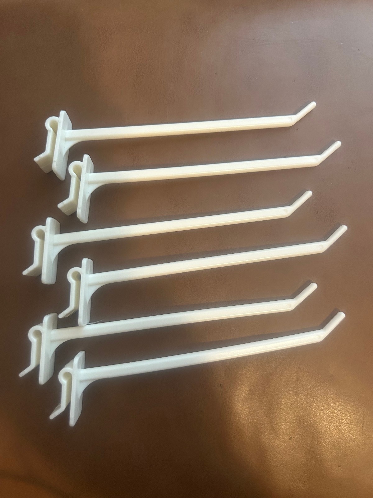 Lot of 6 Plastic Display Hooks  for Cardboard Display Stand 5 inches Long *