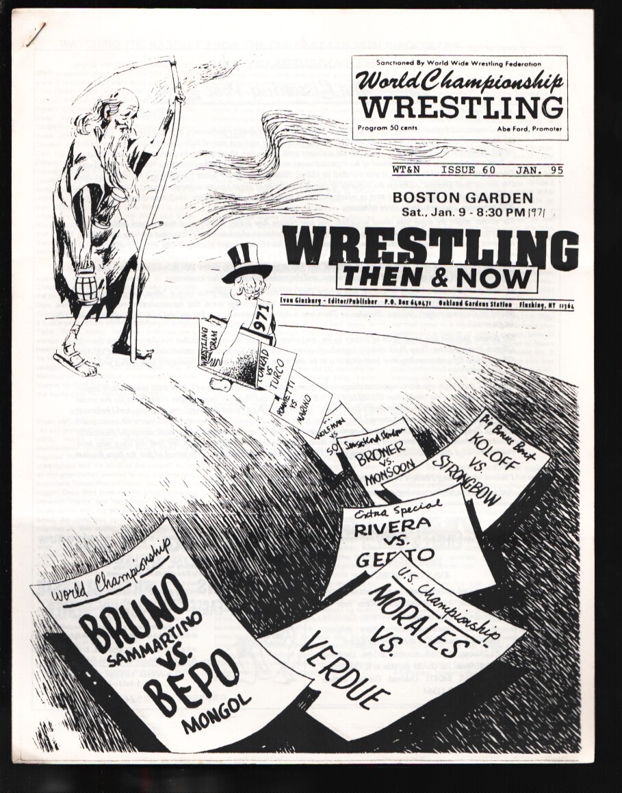 Sports Pub: Wrestling Then & Now #60 1/1995-Fan Newsletter-World's King of Sp...