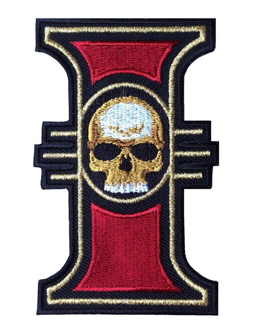 SKULL GOTHIC  3.5 Inches iron on patch