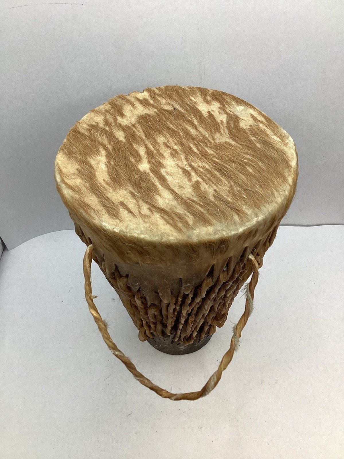 African Style Wooden Bongo Drum (8” Tall)