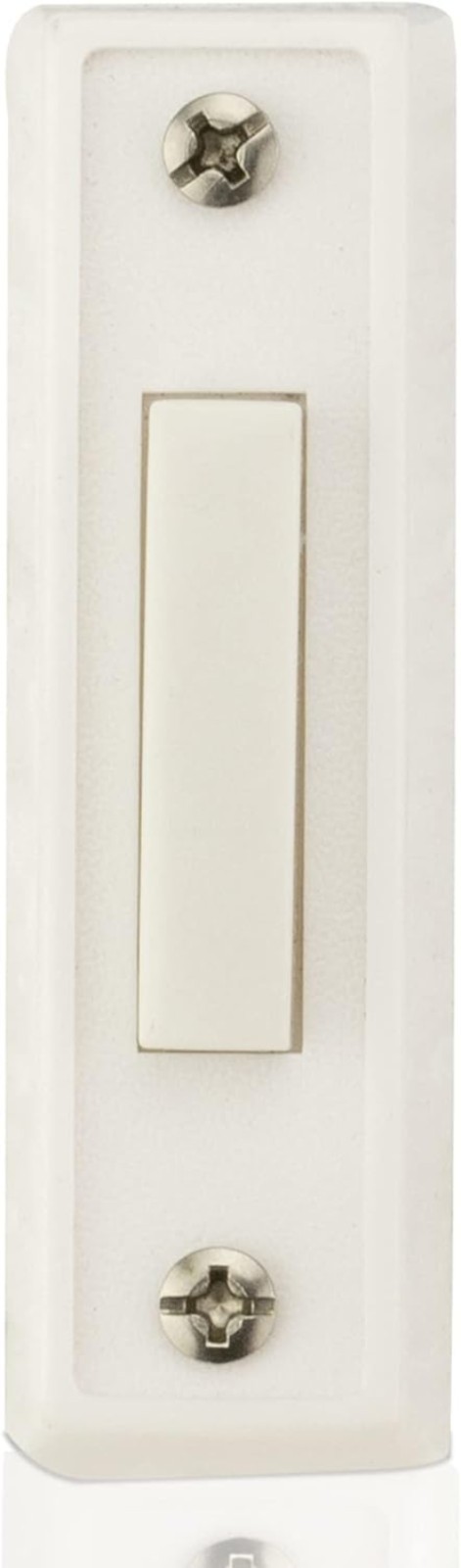 Versatile Unlighted Doorbell Switch - 2.75 Inch Durable Plastic Construction