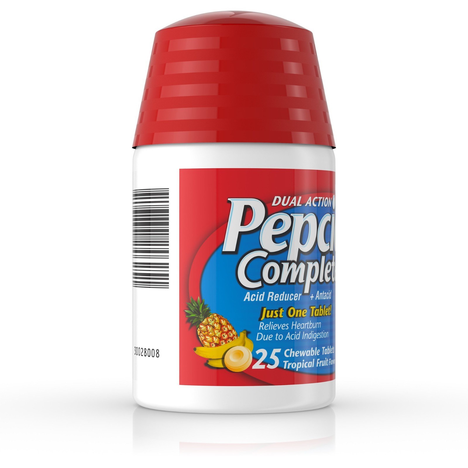 Pepcid Complete Acid Reducer Tropical Fruit 25 Chew Tabs Total exp 1/2028+