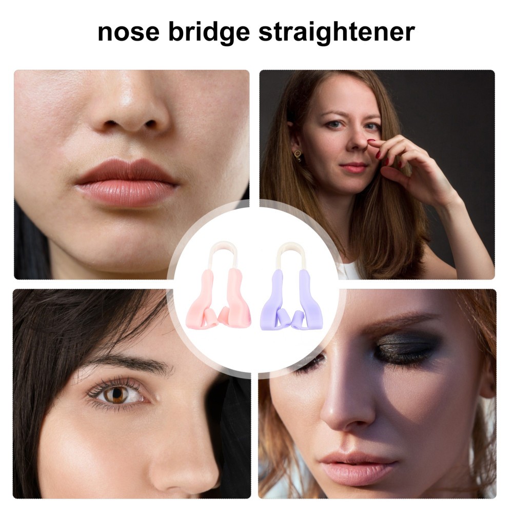 2Pcs Durable Silicone Nose Shaper Clips for Home Use Assorted Colors