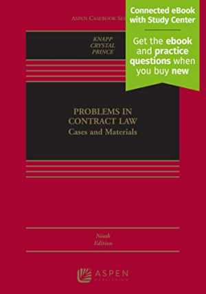 Problems in Contract Law: Cases - Hardcover, by Knapp Charles L.; - Acceptable