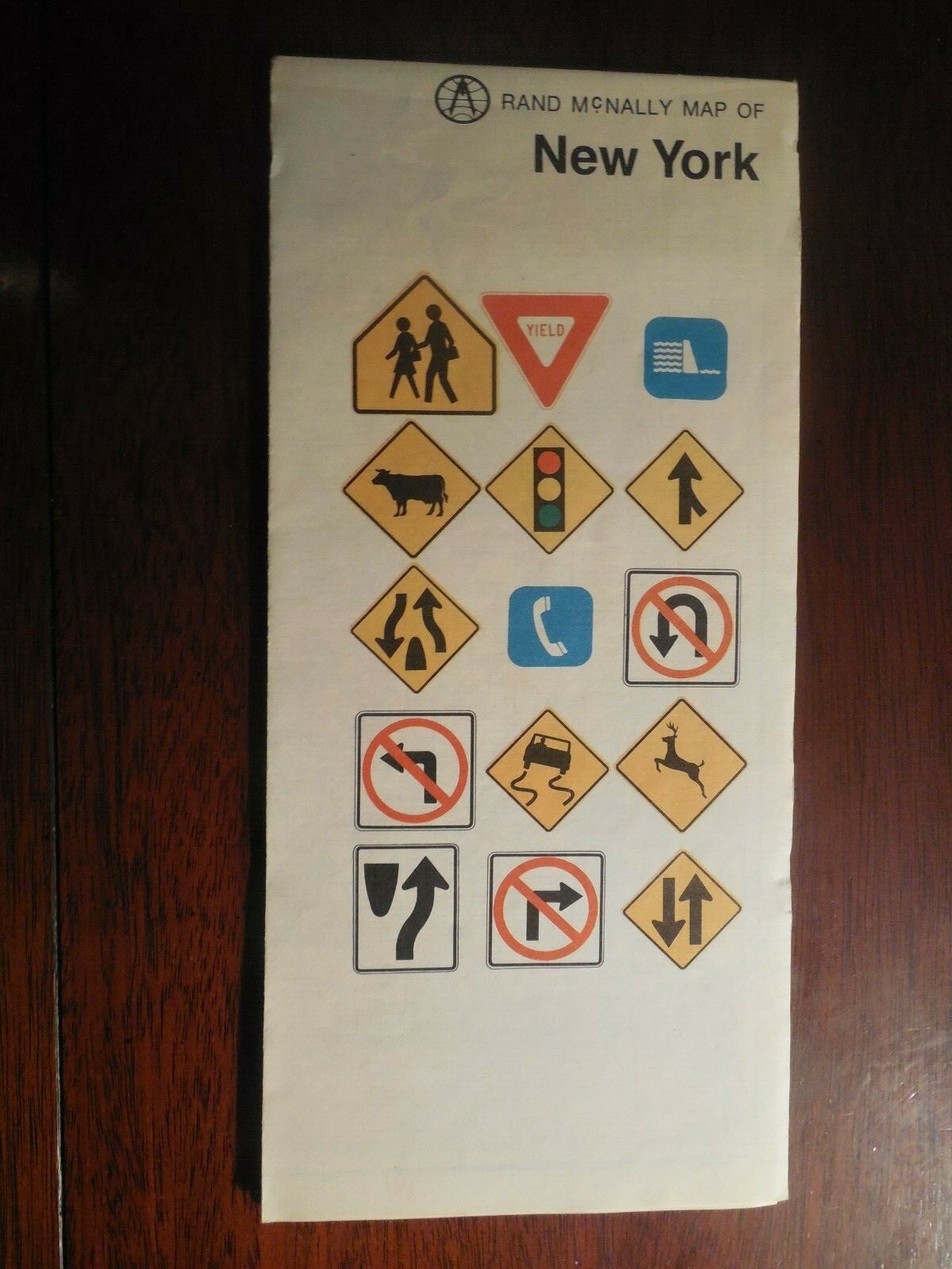 New York 1975 Road Map by Rand McNally
