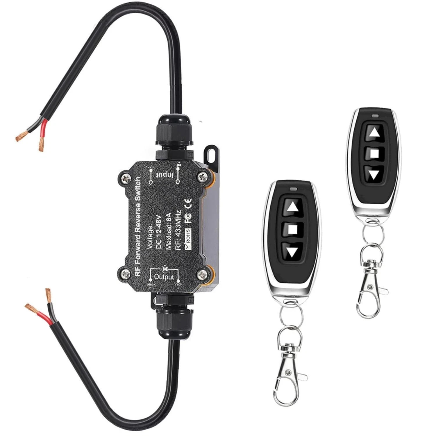 DC12V-48V Waterproof Linear Actuator Remote Control Switches, with 8A Relay