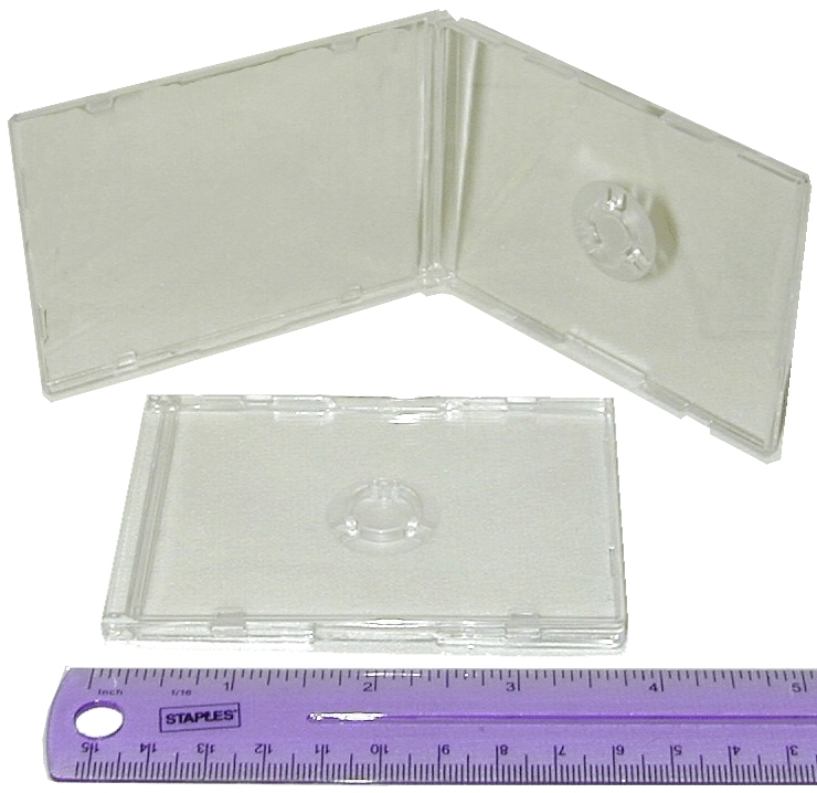 (25) CDBS48CLBC Business Card CD Jewel Boxes Cases Ultra Thin 4mm Replacements