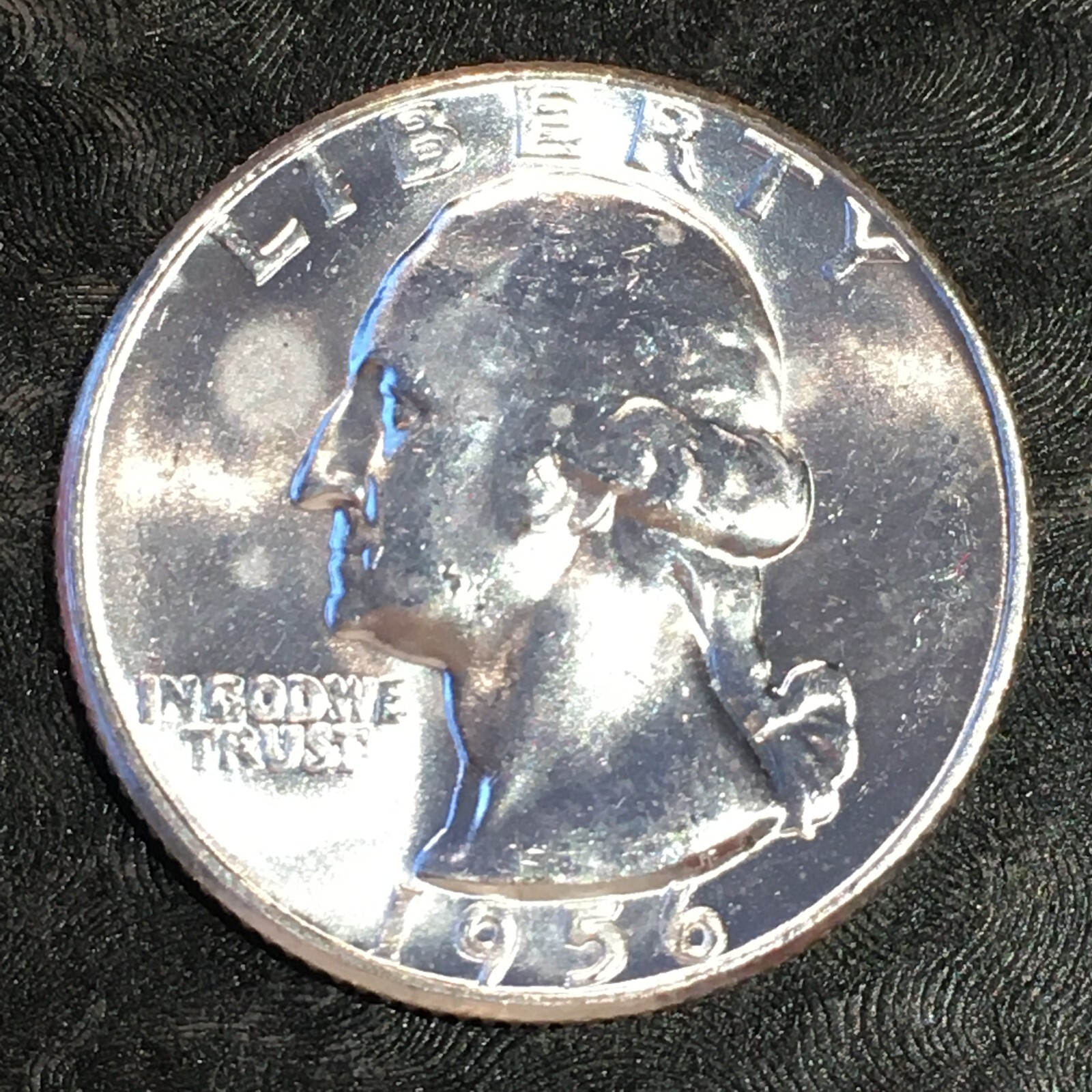 1956 Washington SilverQuarter - Original Uncirculated - High Quality Scans #P603