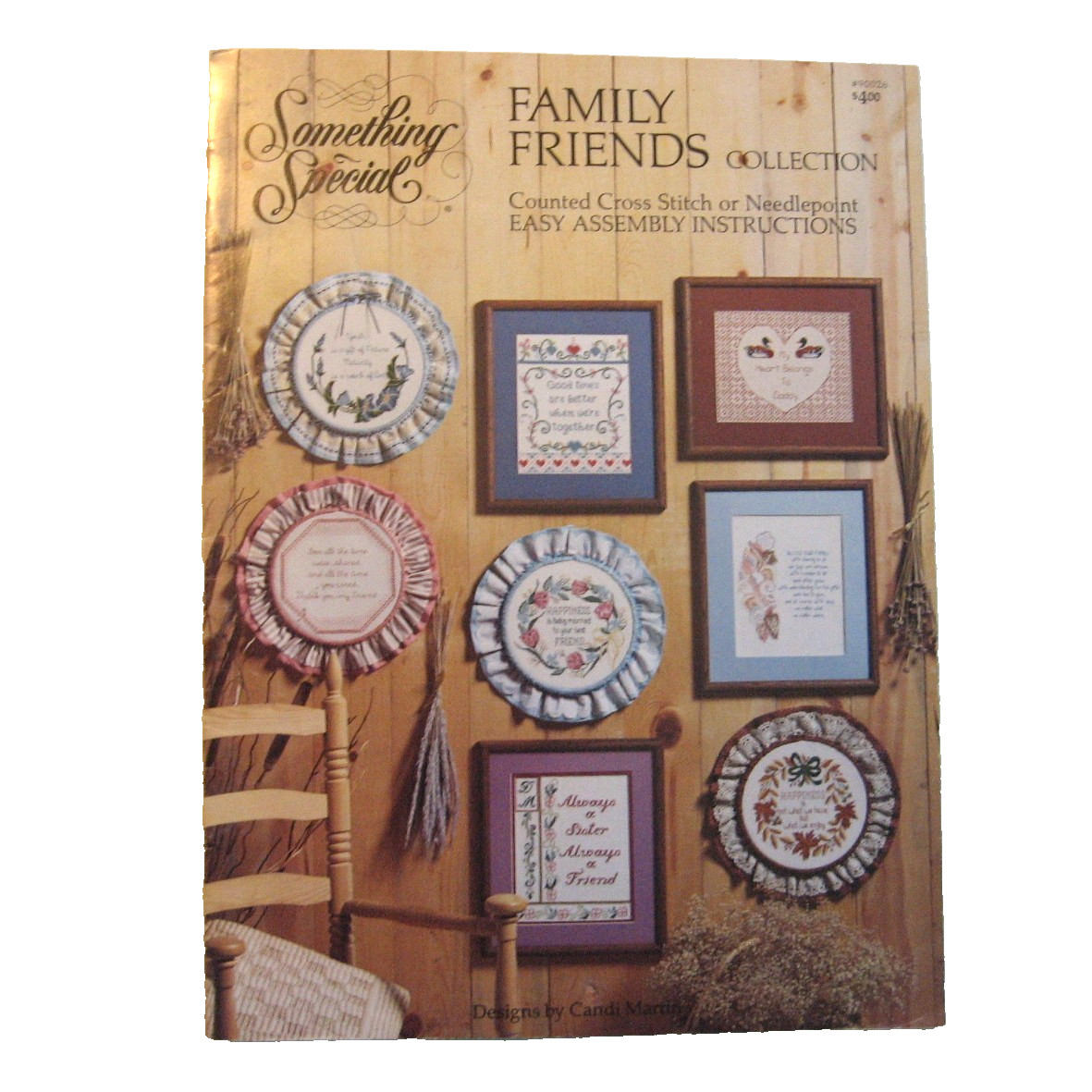 Family Friends Counted Cross Stitch Needlepoint Booklet Something Special #90026