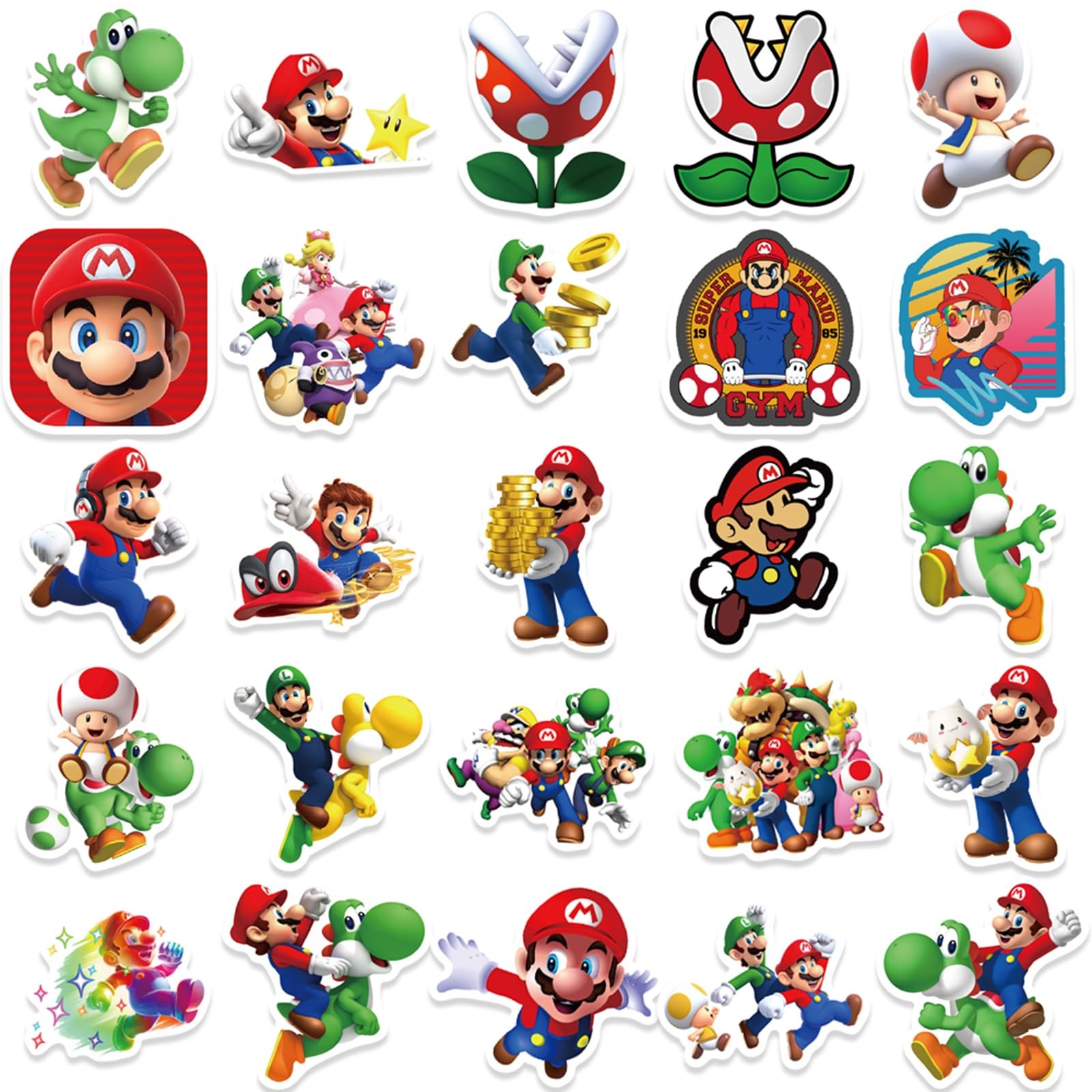 100 Pcs Game Mario Stickers Mla100sl