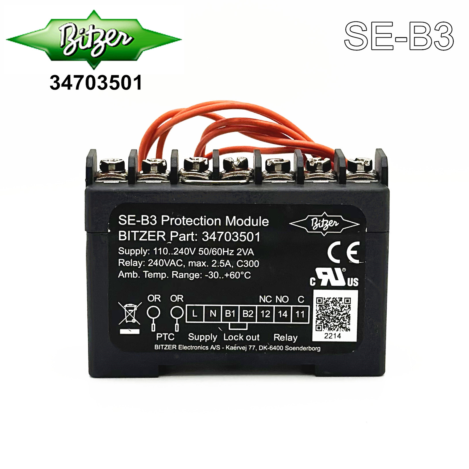 1pcs Bitzer SE-B3 Protection Module Bitzer Part-no.34703501