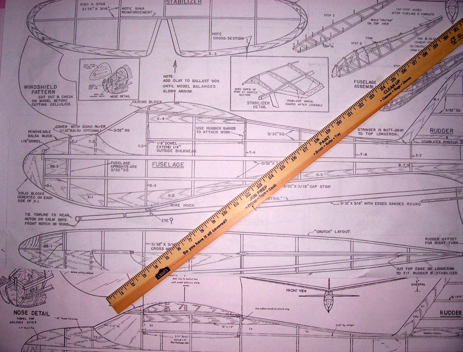 Berkeley SINBAD 60 PLAN PARTS PATTERNS Enlarged