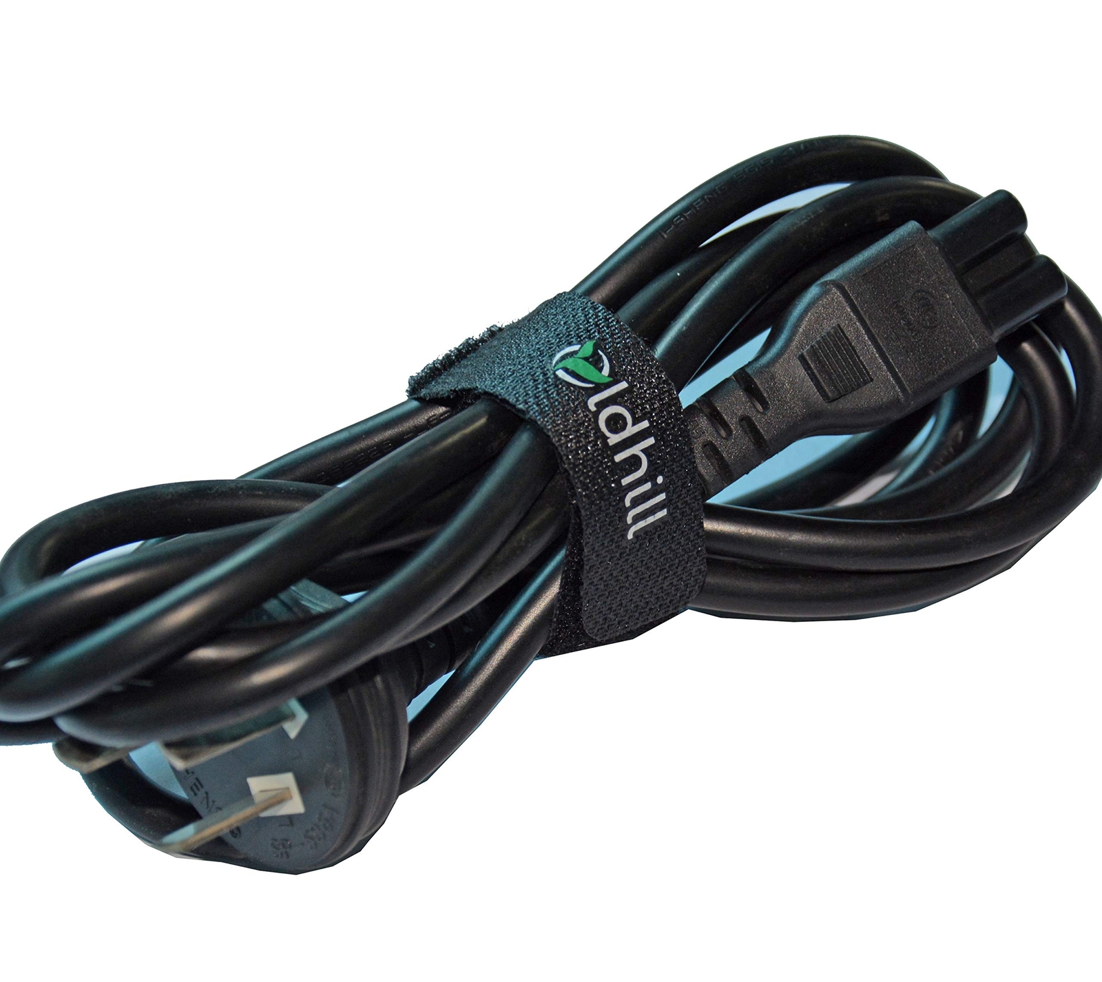 Hook And Loop Fastening Straps 50 Pack Black