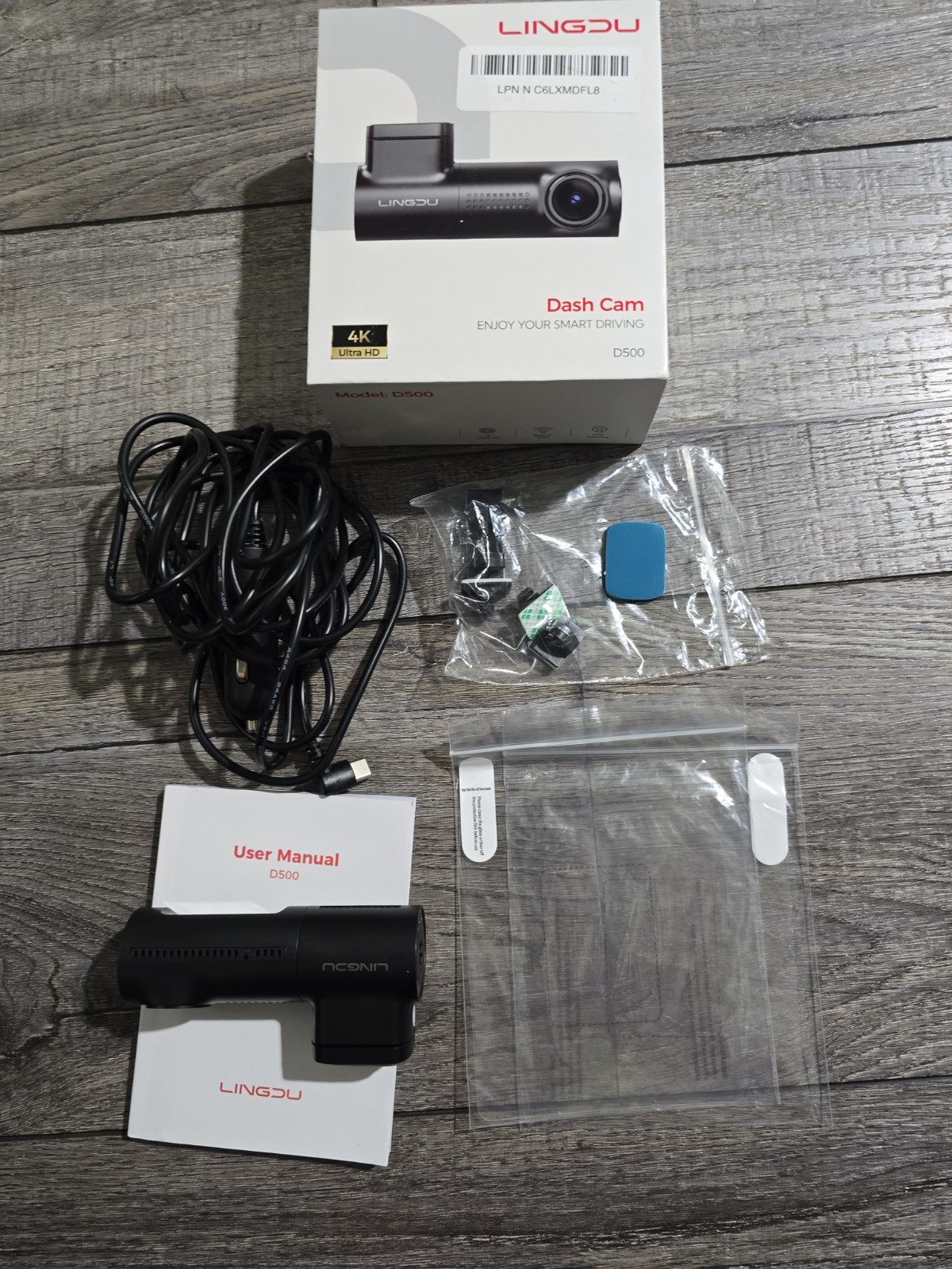 LINGDU D500 Smart Dash Cam for Cars, READ