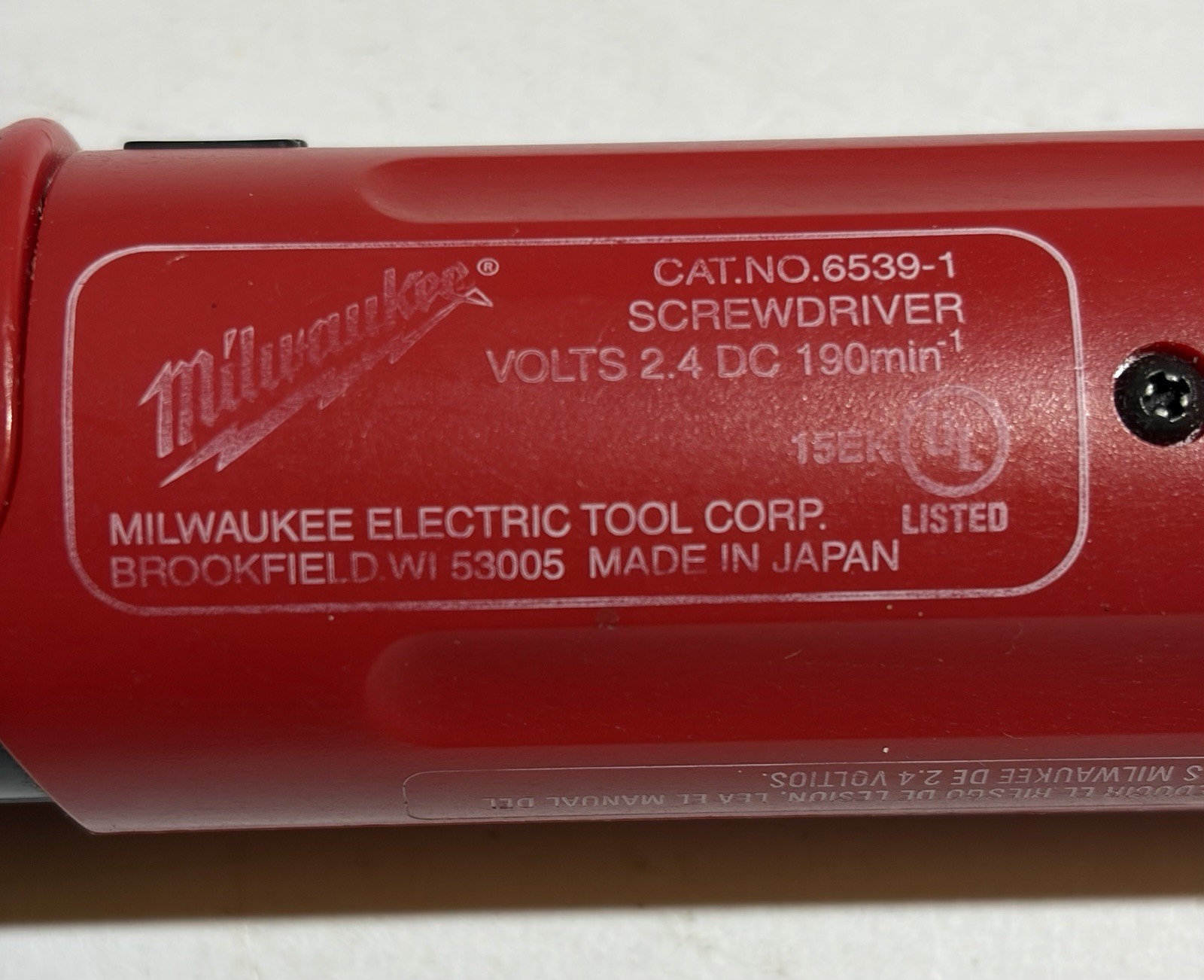 Milwaukee Screwdriver Model 6539-1