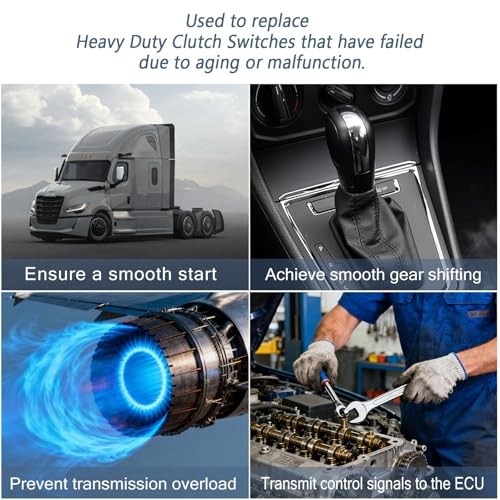 Heavy Duty Clutch Switch Compatible with 2007-2020 Freightliner Cascadia