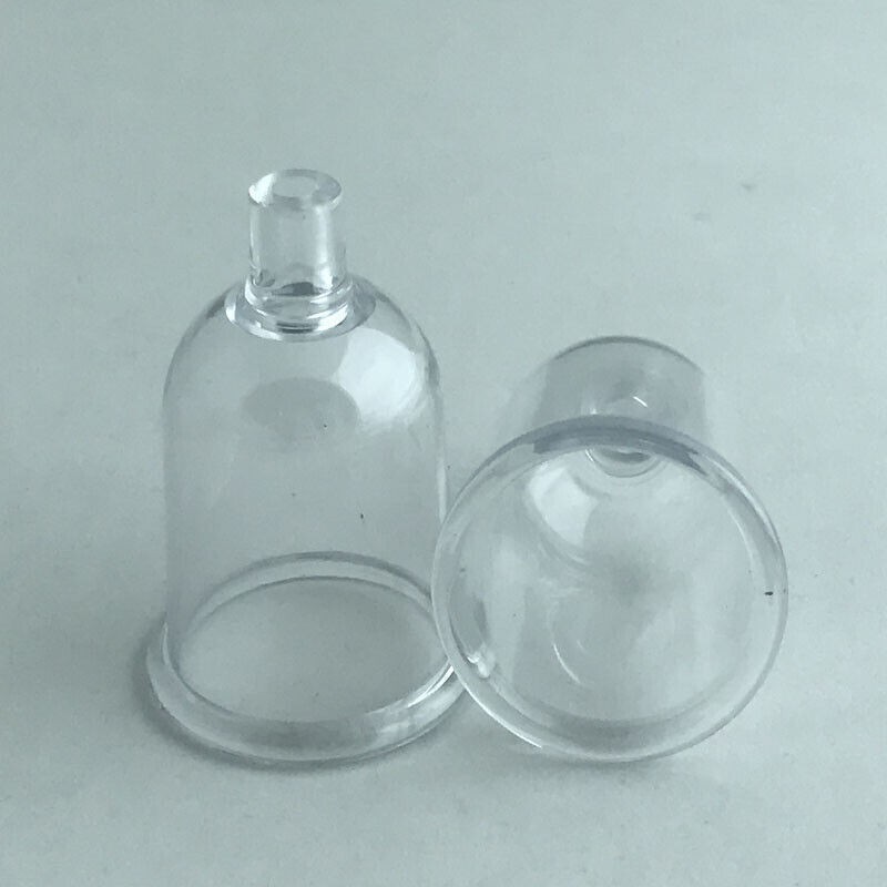 1Pair 4.5 cm Vacuum Cupping Cups Replacement With Pipe For Vacuum Spray Machine
