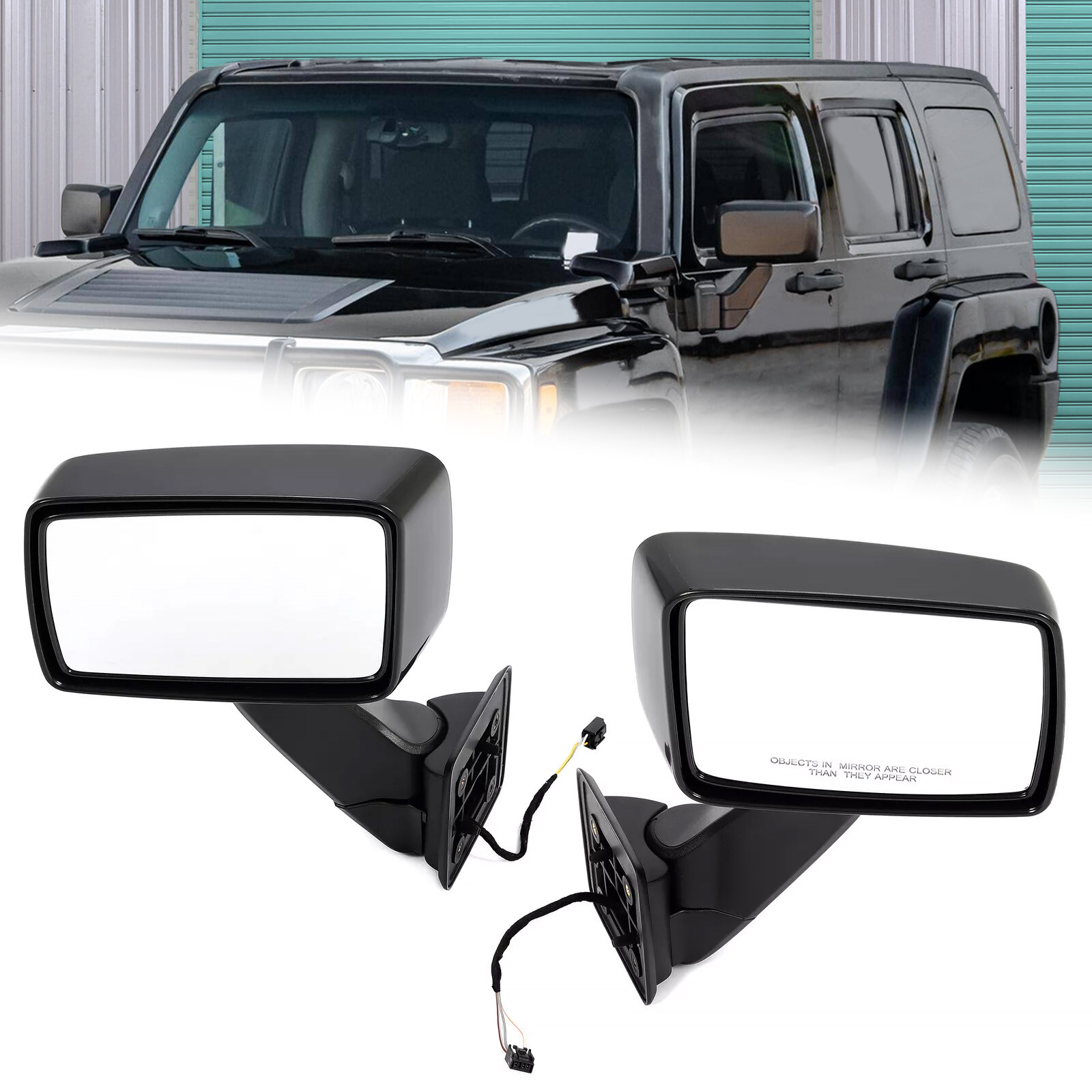 For Hummer H3 / H3T 2006-2010 Exterior Front Power Mirrors LH + RH #20836083