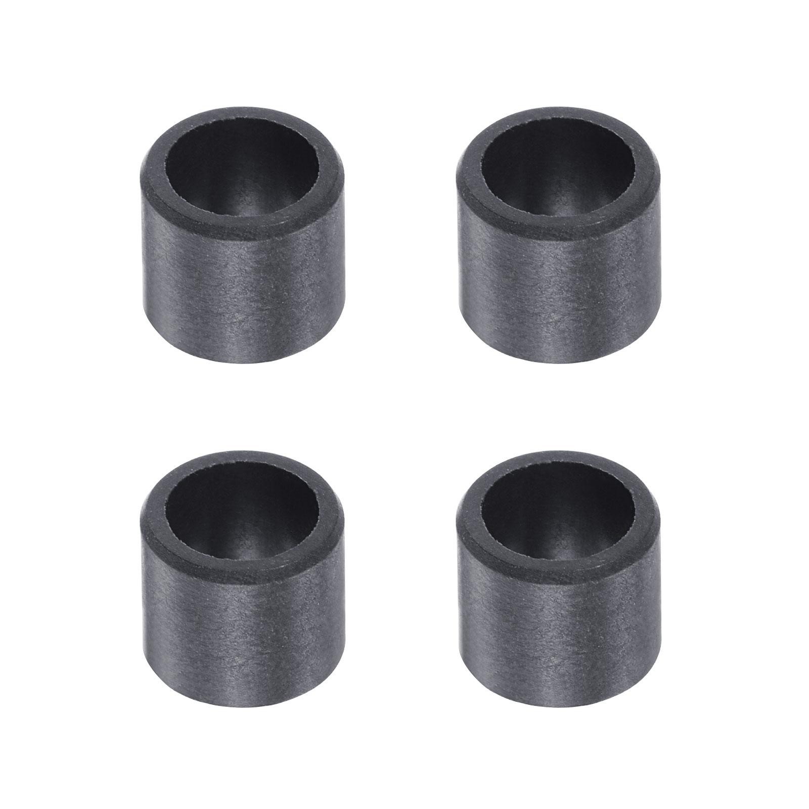 Sleeve Bearings 6mmx8mmx6mm POM Wrapped Oilless Bushings Black 4pcs