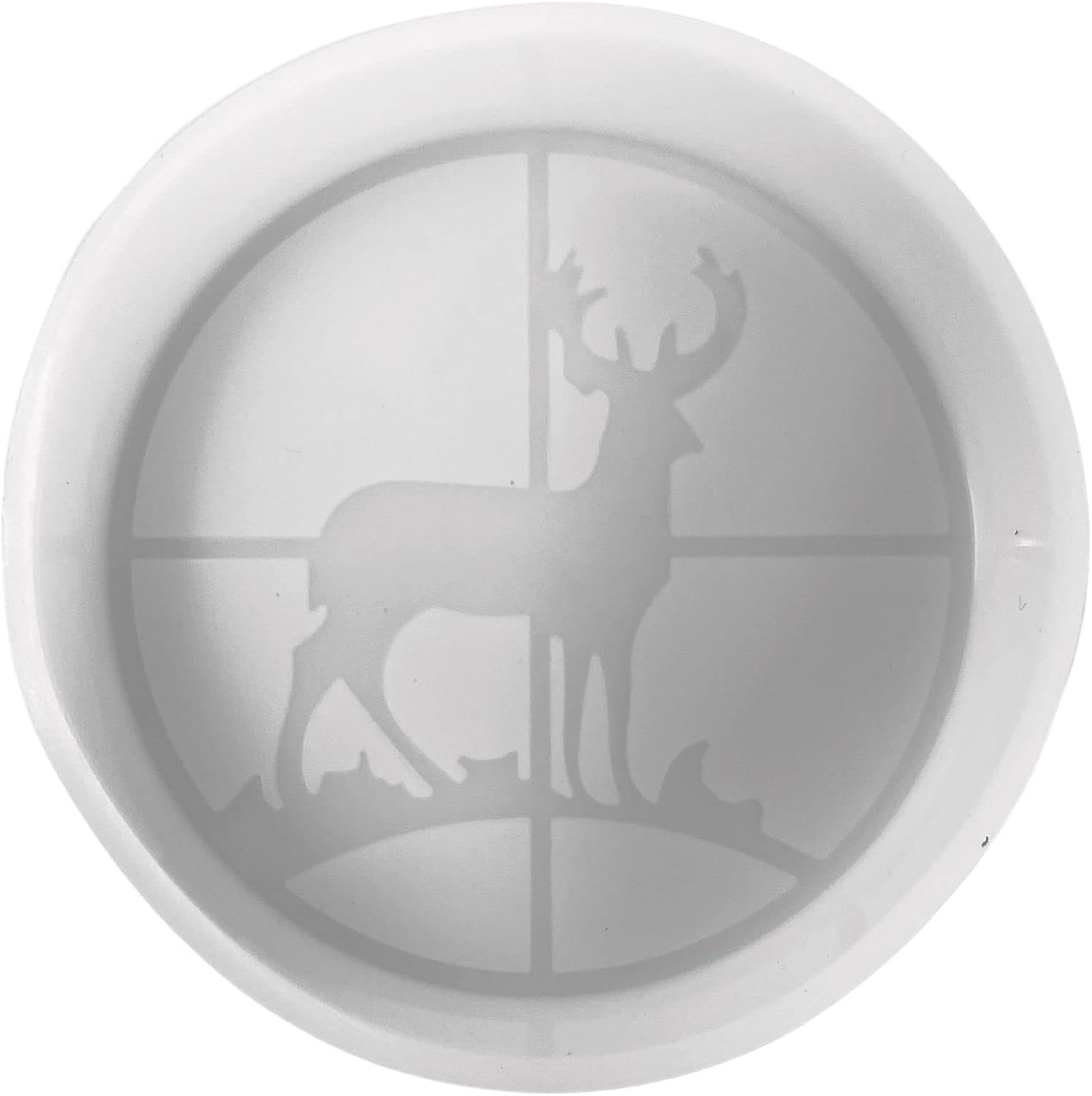 Hunters Rifle Sight on Deer Silicone Mold | 4" Wide X 4" Long X 1" Deep | Silico