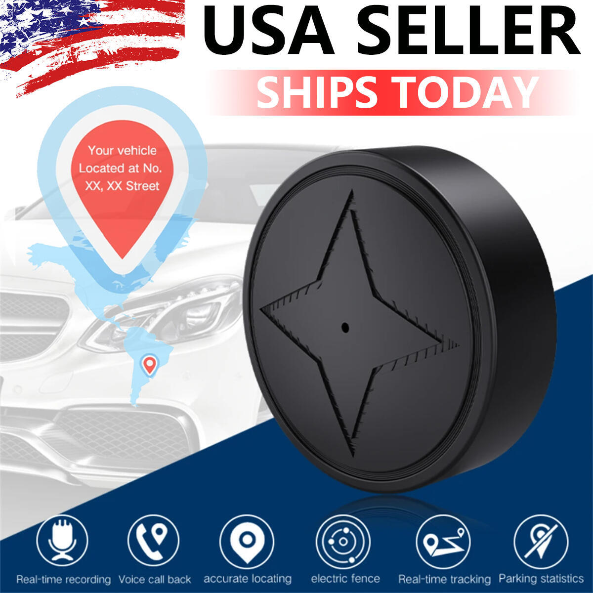 PG12 Mini Magnetic GPS Real Time Car Locator Tracker GSM/GPRS Tracking Device US