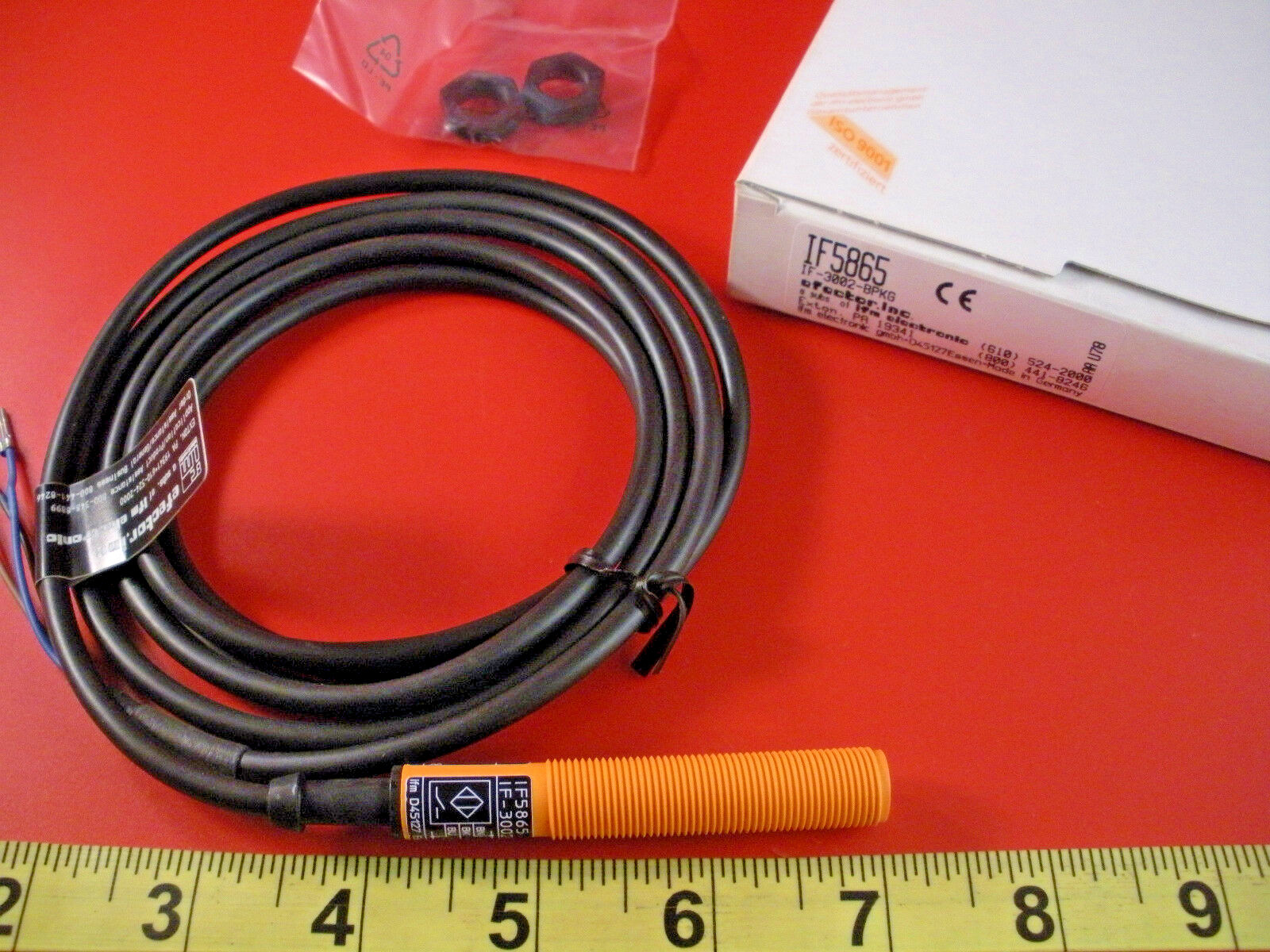 Efector IF5865 Proximity Sensor Switch IF-3002-BPKG s: 2mm f 10-36vdc Ifm New