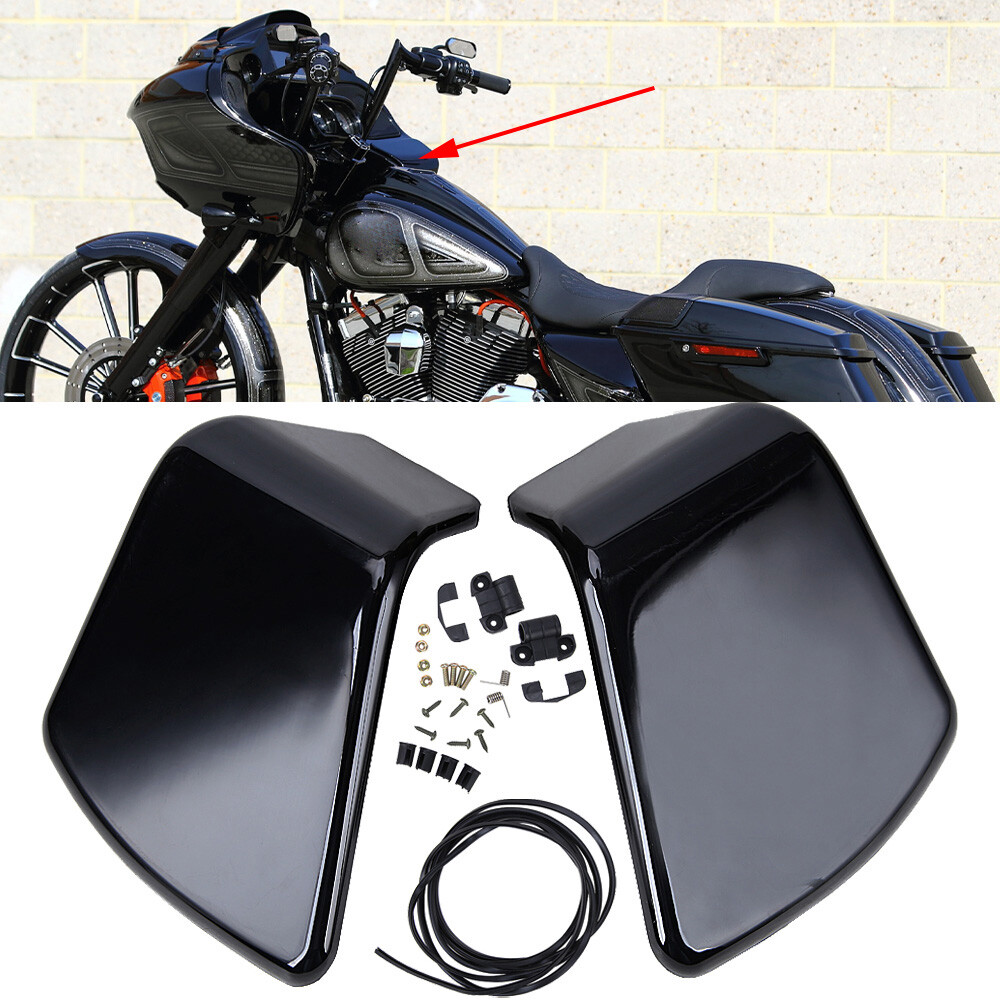 Black Inner Fairing Glove Box Door Cover For Harley Road Glide FLTR 1998-2013