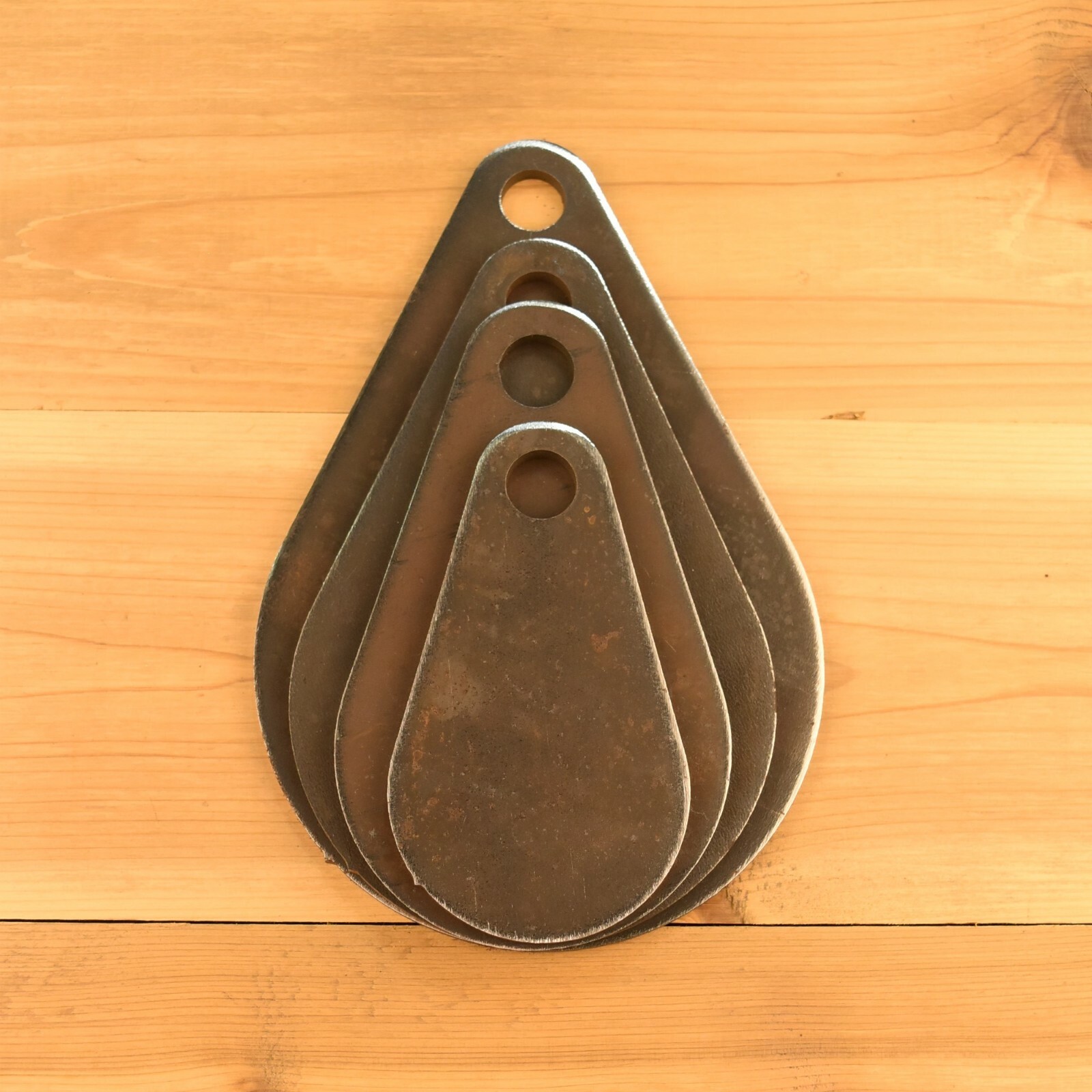 AR500 1/4" Steel Shooting Targets 3"-6" Teardrops - Set of FOUR