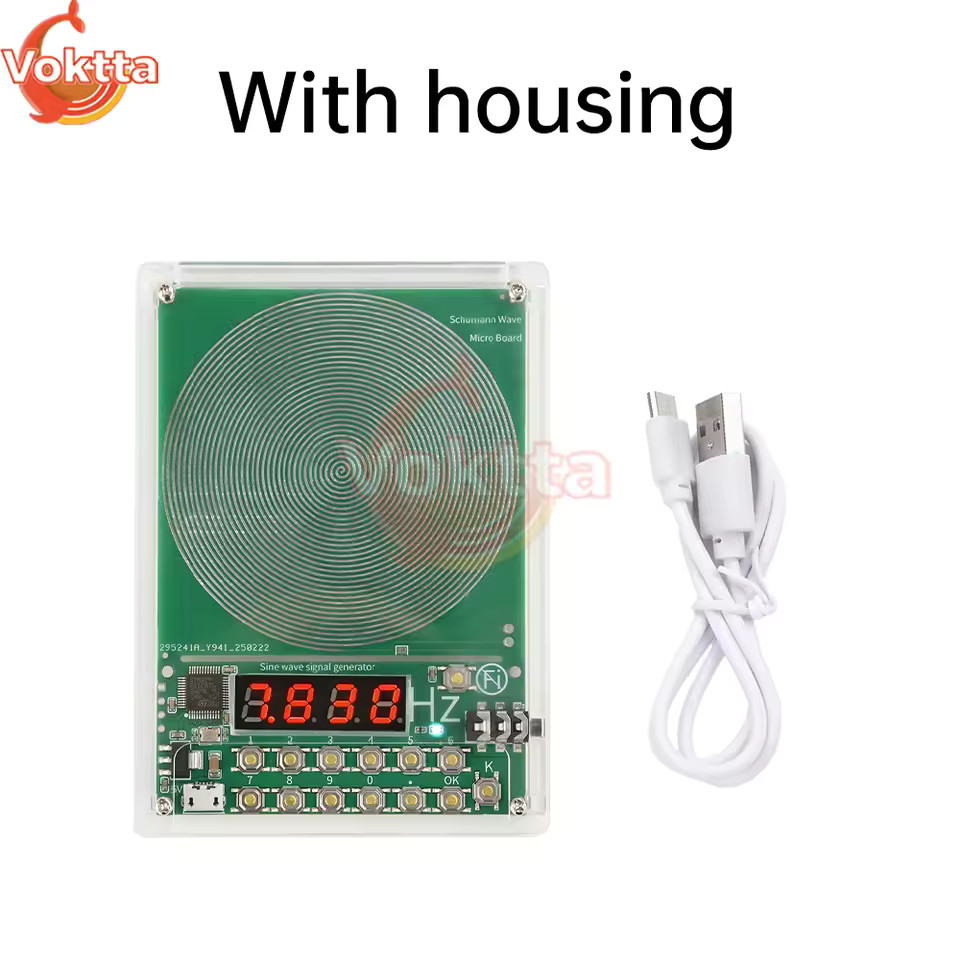 For Schumann Wave Generator Pulse Sine Frequency+Audio Output Connector+Case