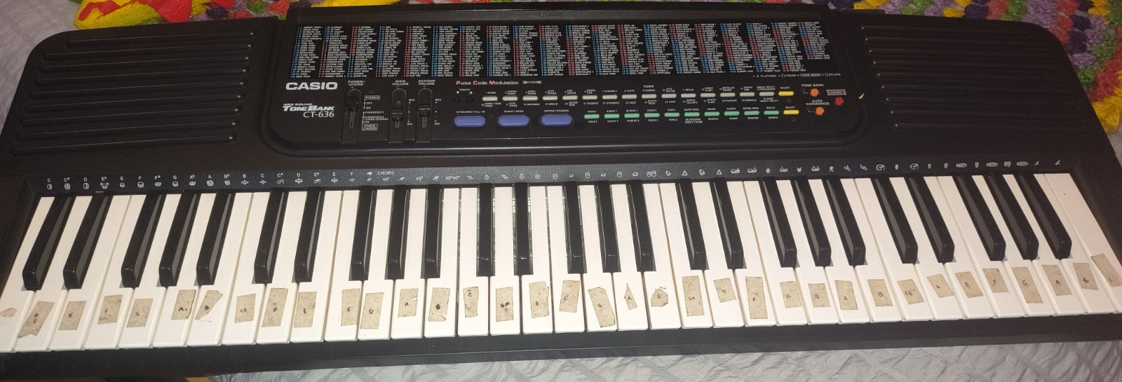Casio Tone Bank CT-636 61-Key Black Electronic Keyboard w/ Speakers, Demo