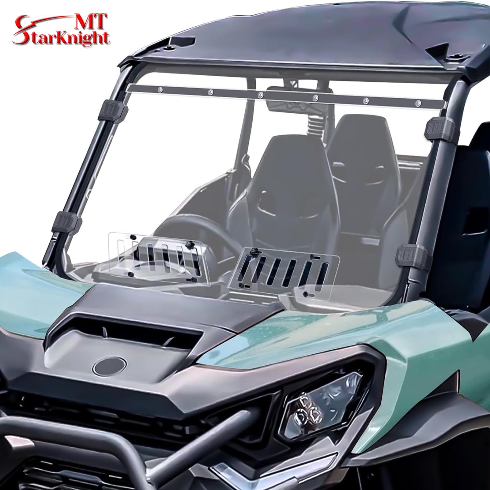UTV Vented Windshield Front Window for 2021-2025 Can Am Commander Max 1000R 700