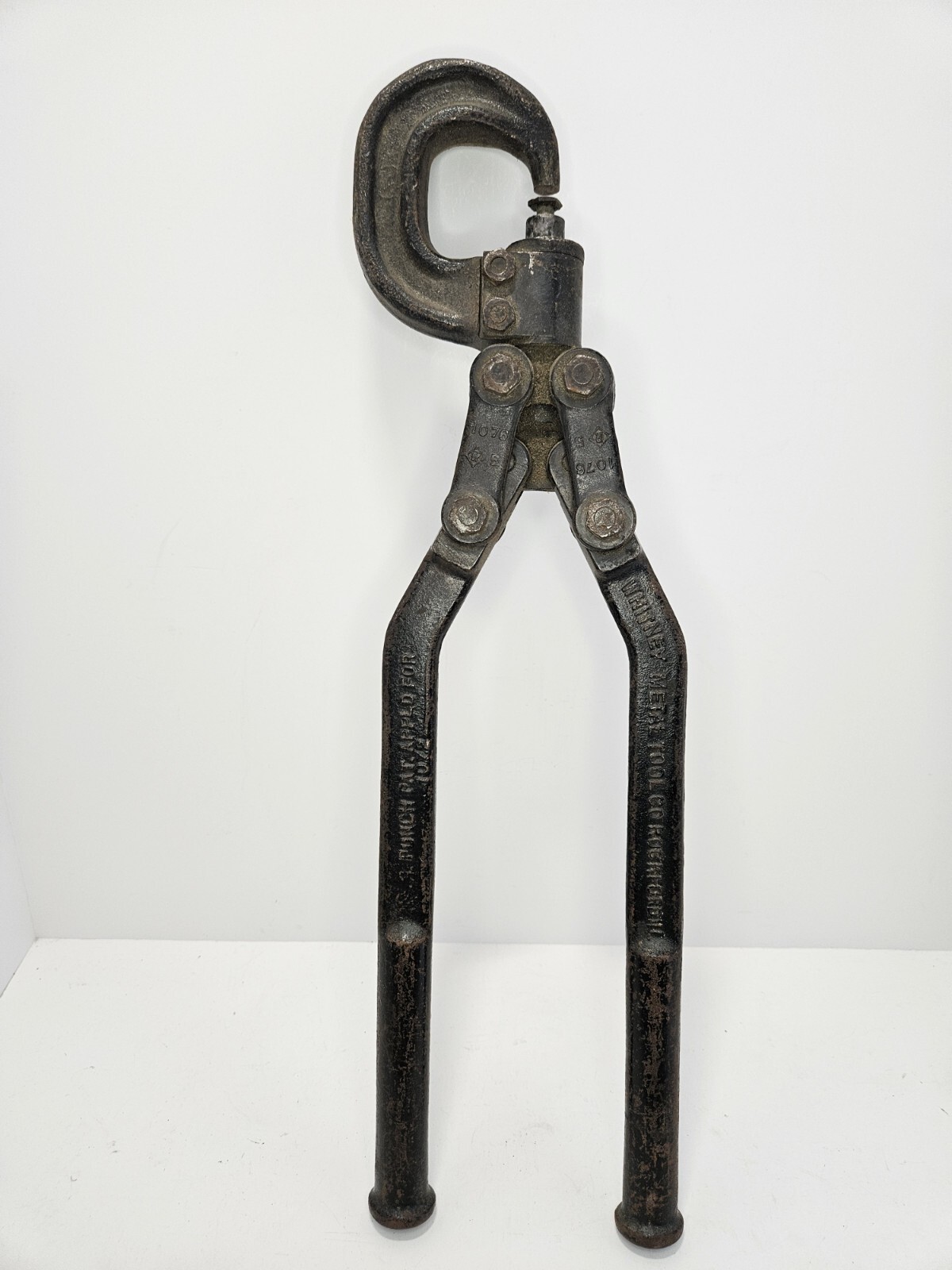 Vintage Whitney Metal Tool Rivet Squeezer 1076 Pat# 1072 Rockford IL.