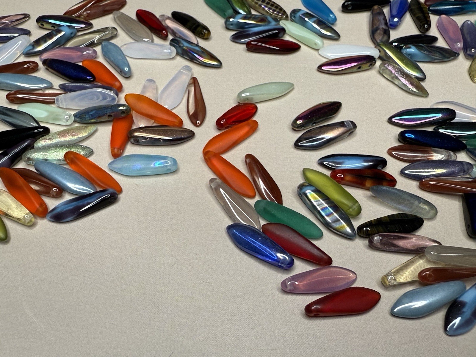 Czech Dagger Bead Destash - 5 X 16mm Mix Bag
