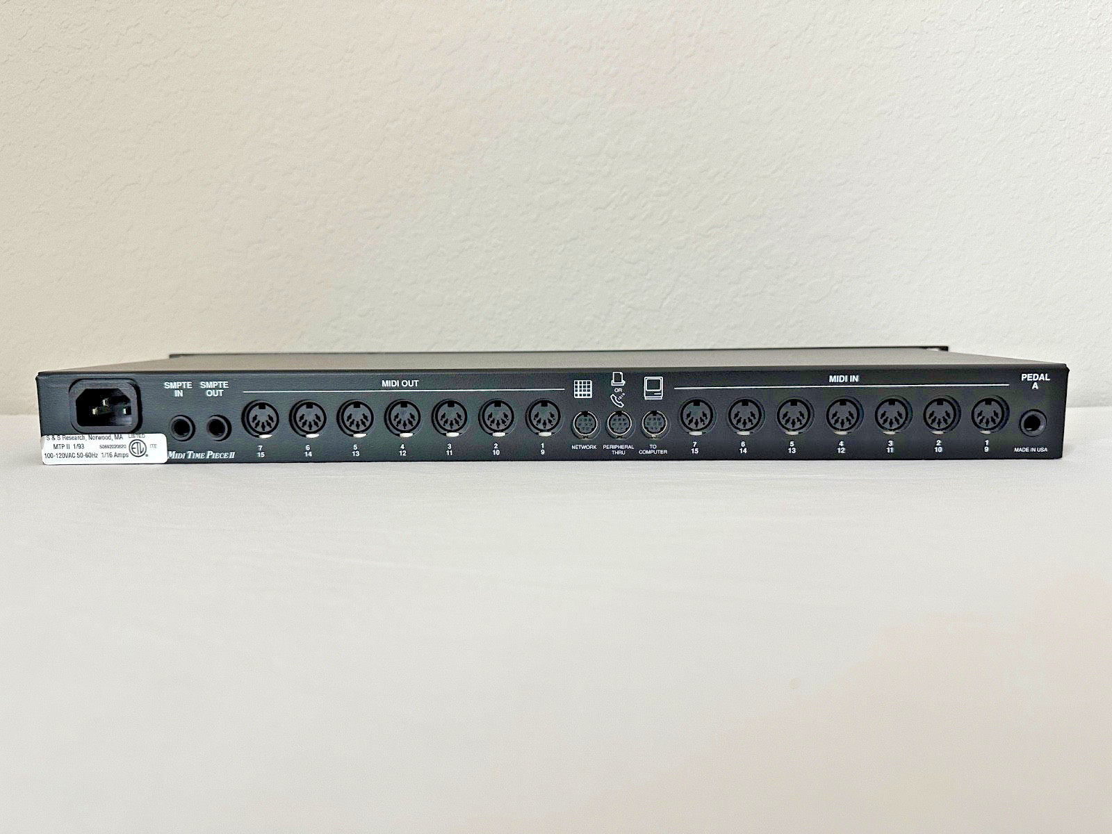 MOTU Midi Timepiece II 8 x 8 Midi Interface - In original box