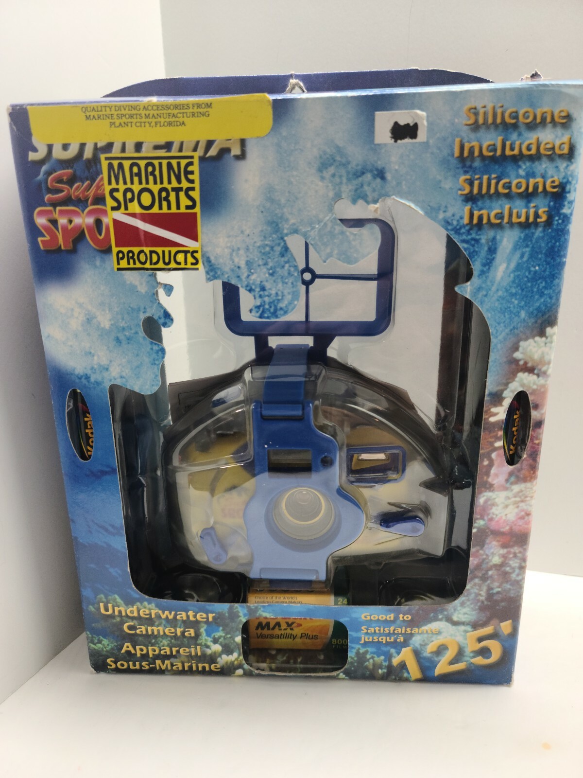 Open Box 35mm Camera Suprema Super Sport Underwater Good to 125 Feet Kodak Film