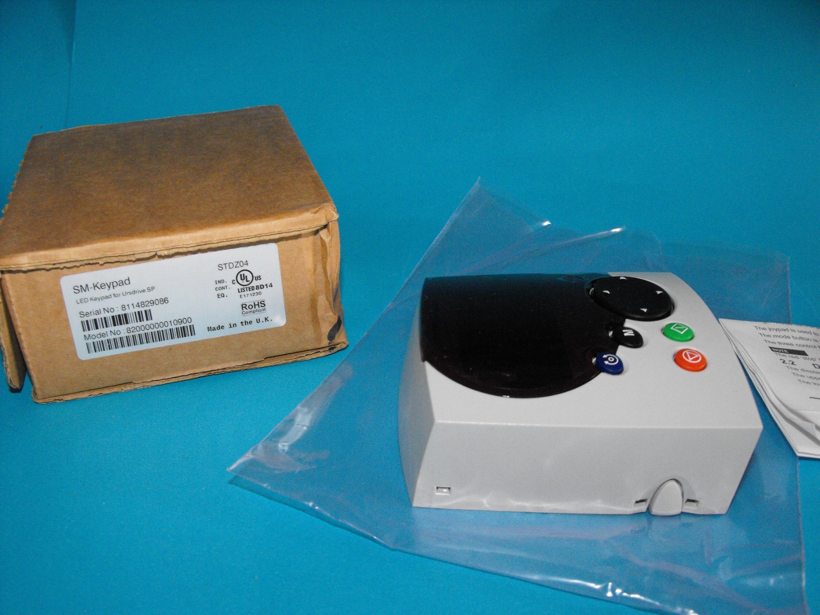 Control Techniques SM-Keypad.KEYPAD FOR UNIDRIVE SP.STDZ04.SER.N.8114829086.NEW
