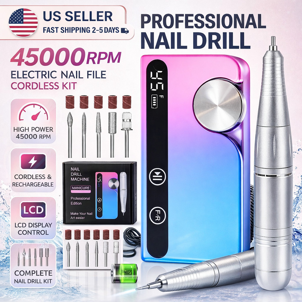 Rechargeable 30000RPM Electric Nail Drill Professional Portable E File Machine