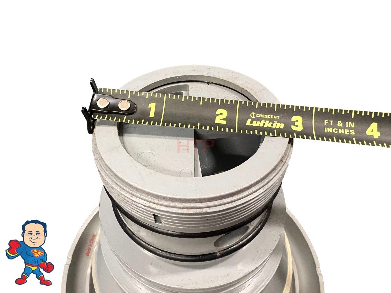 7 3/8" Face Diameter Crossfire Jet Gray Smooth Threaded In the back Master Spa