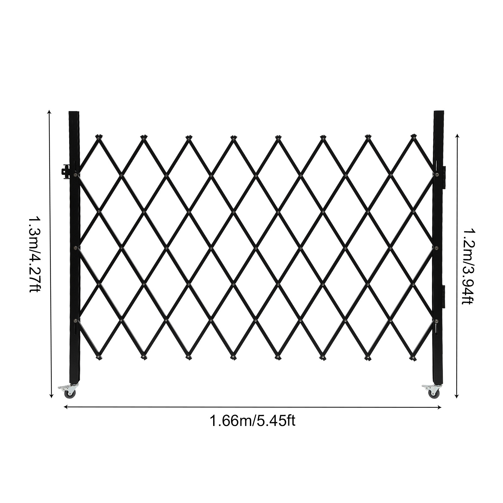 Folding Single Folding Security Gate Door Flexible Expanding Security Gate