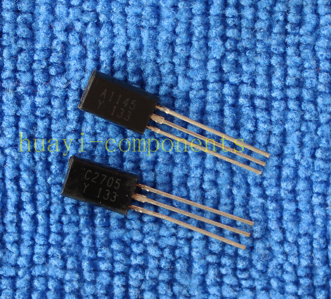 100pairs 2SA1145-Y/2SC2705-Y 2SA1145/2SC2705 A1145/C2705 TOSHIBA TO-92L