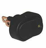 SPST ILLUMINATED "AMBER LED" ROCKER SWITCH 12VDC