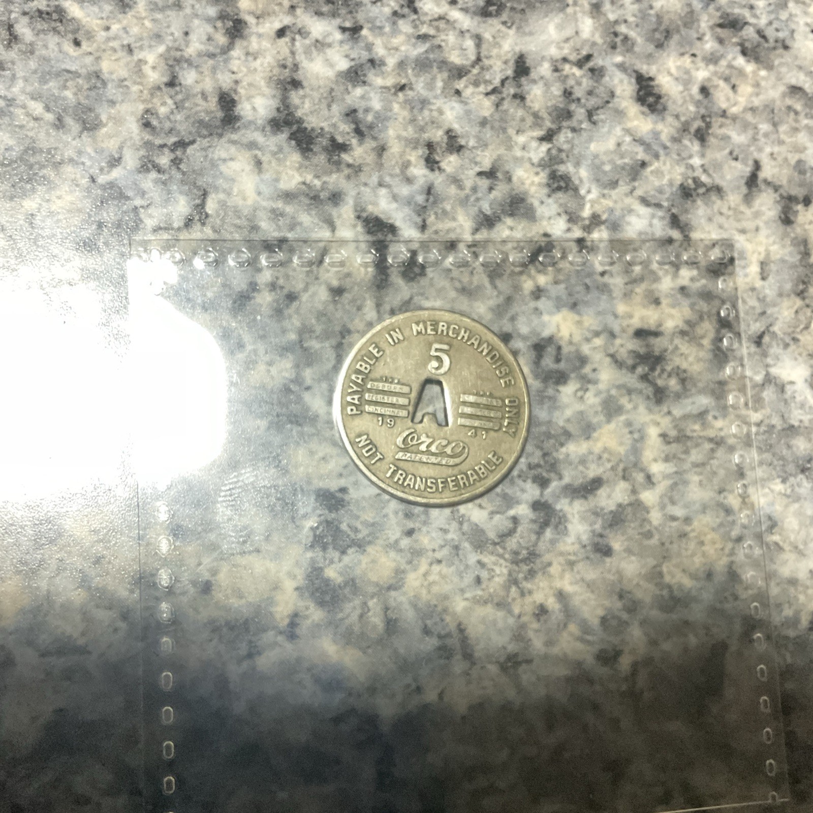 W.M. Arrowood WMA Drift KY Coal miners scrip 5¢ Nickel Token Kentucky mining