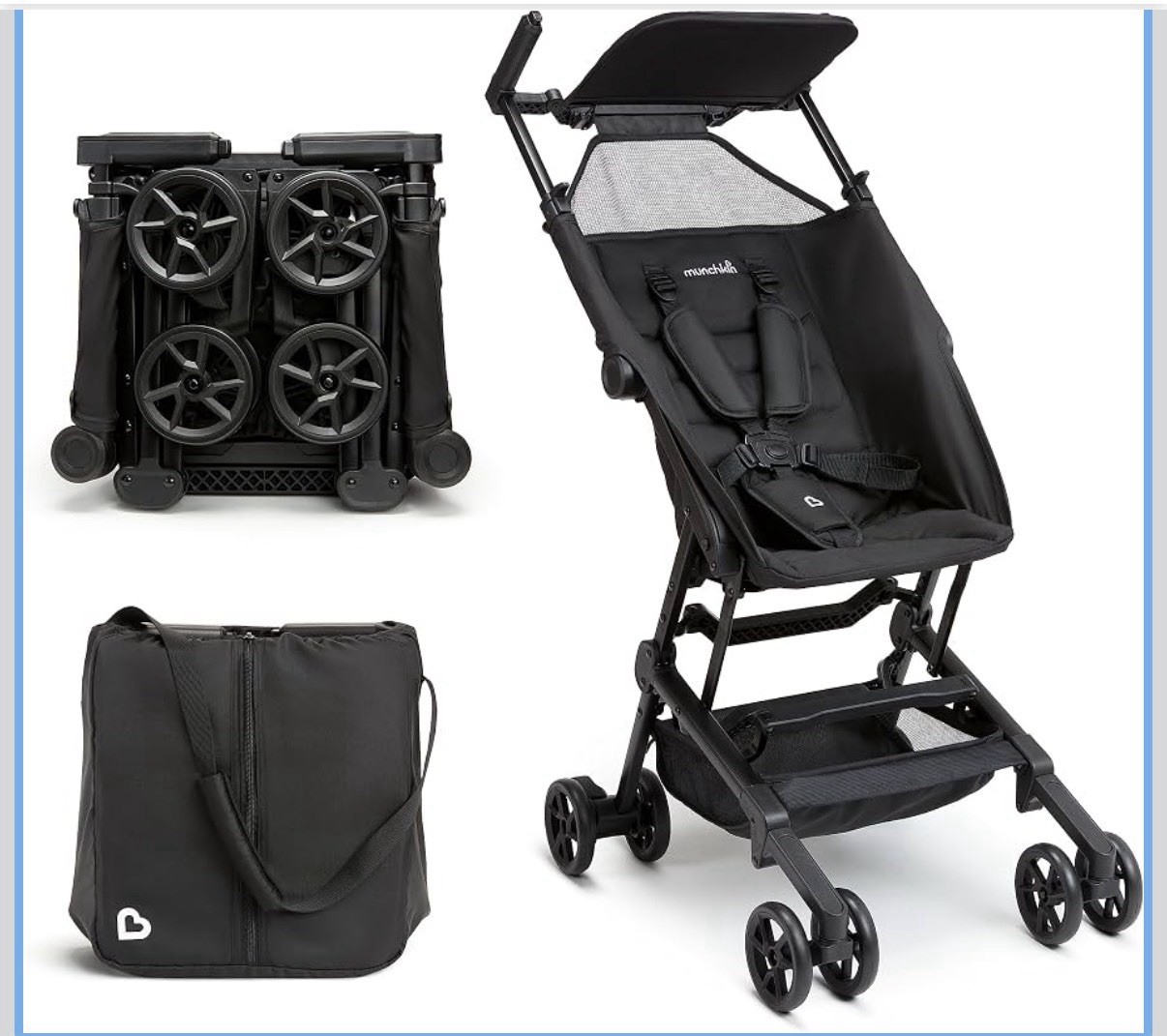 Munchkin Sparrow Travel Baby Stroller, Ultra Compact/light. NO Box - Brand New
