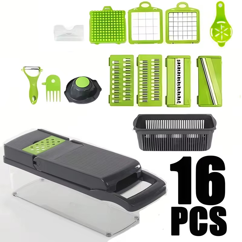 Multifunctional Portable Kitchen Chopper Vegetable Shredder Slicer, Potato Carro